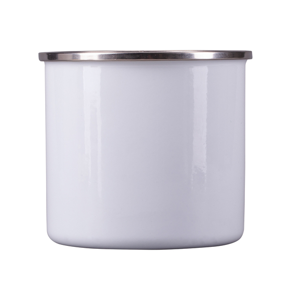 R08230.06 - Kubek emaliowany Oldie 500 ml, biały 