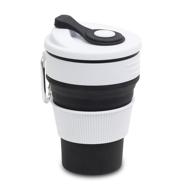 R08258.02 - Kubek silikonowy Flexi 350 ml, czarny