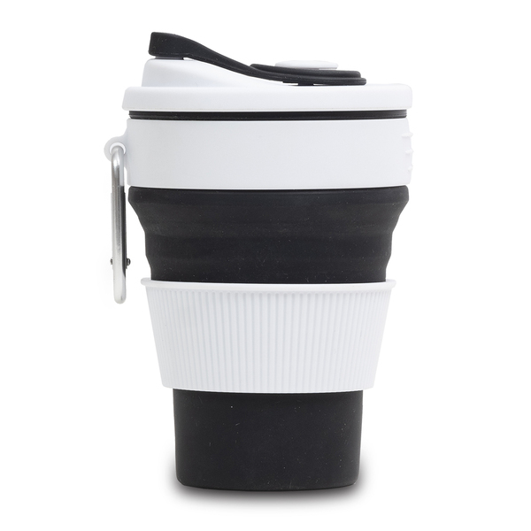 R08258.02 - Kubek silikonowy Flexi 350 ml, czarny