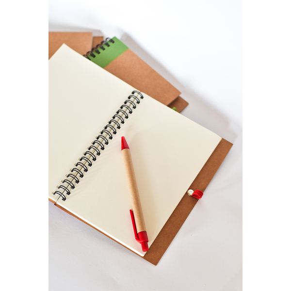 R64267.08 - Notes z długopisem Dalvik, czerwony