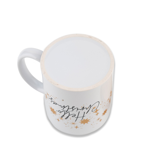 X85306.06 - Kubek ceramiczny "Hello Christmas", biały