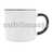 Kubek z powłoką sublimacyjną Ars 400 ml, czarny