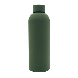 R08192 - Butelka termiczna Mendoza 500 ml, ciemny zielony 