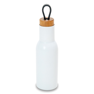 R08196 - Butelka termiczna Heme 400 ml, biały 