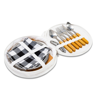 R17149 - Zestaw piknikowy w etui Alvaro, biały 