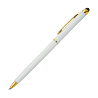 R73404 - Długopis plastikowy Touch Pointer, biały 