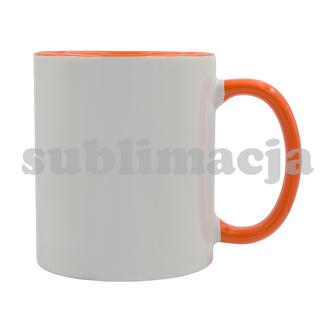 R85319 - Kubek z powłoką sublimacyjną Gaeta 330 ml, pomarańczowy 