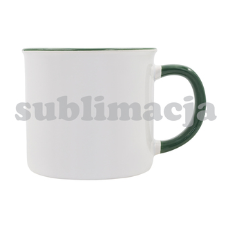 R85320 - Kubek z powłoką sublimacyjną Ars 400 ml, ciemny zielony 