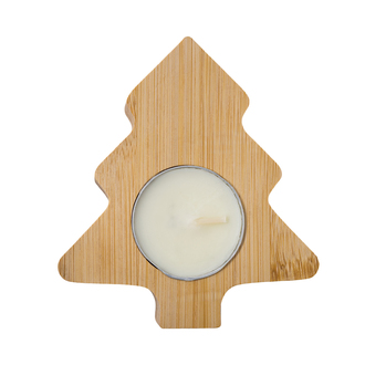 X08872 - Świecznik ze świeczką tealight Comet, beżowy 