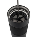 R08191.02 - Kubek termiczny z french press Aspet 450 ml, czarny