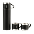 R08217.02 - Termos z kubkami Attu 500 ml, czarny