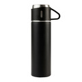 R08217.02 - Termos z kubkami Attu 500 ml, czarny