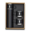 R08217.02 - Termos z kubkami Attu 500 ml, czarny