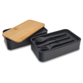 R08226.02 - Victor lunch box podwójny 1000 ml, czarny
