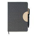 R64209.21 - Zestaw notes z długopisem Fold, szary