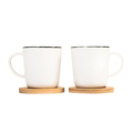 R85312.06 - Zestaw 2 ceramicznych kubków Kerala, biały